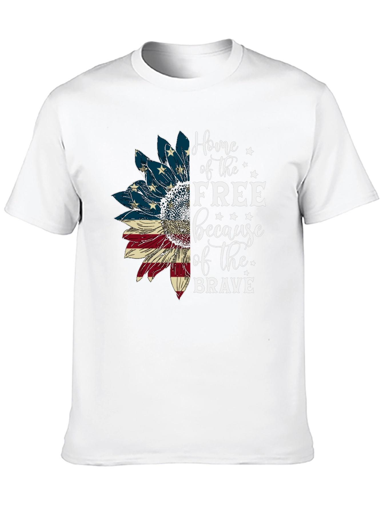 Patriotic Sunflower Graphic Tee