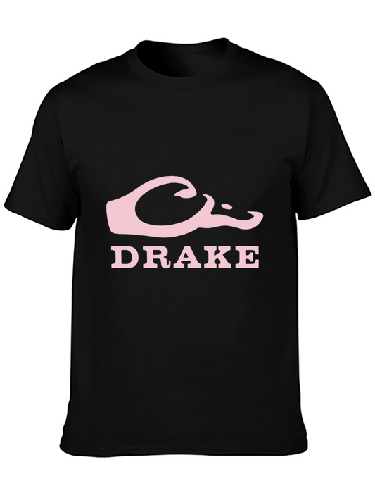 Drake Logo Black Cotton Graphic Tee