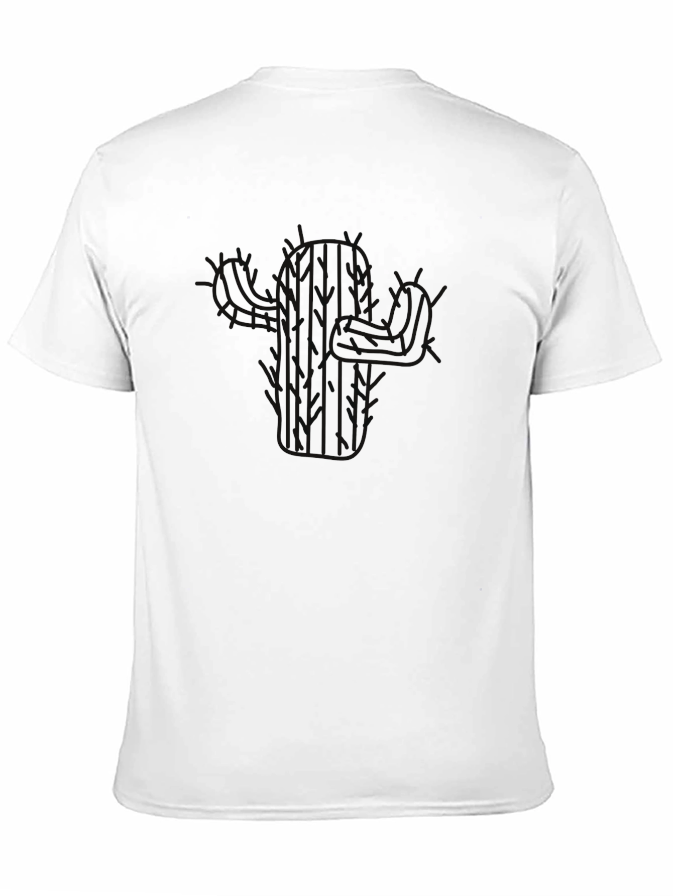 Mens Black Graphic Tee - Modern Skull Design